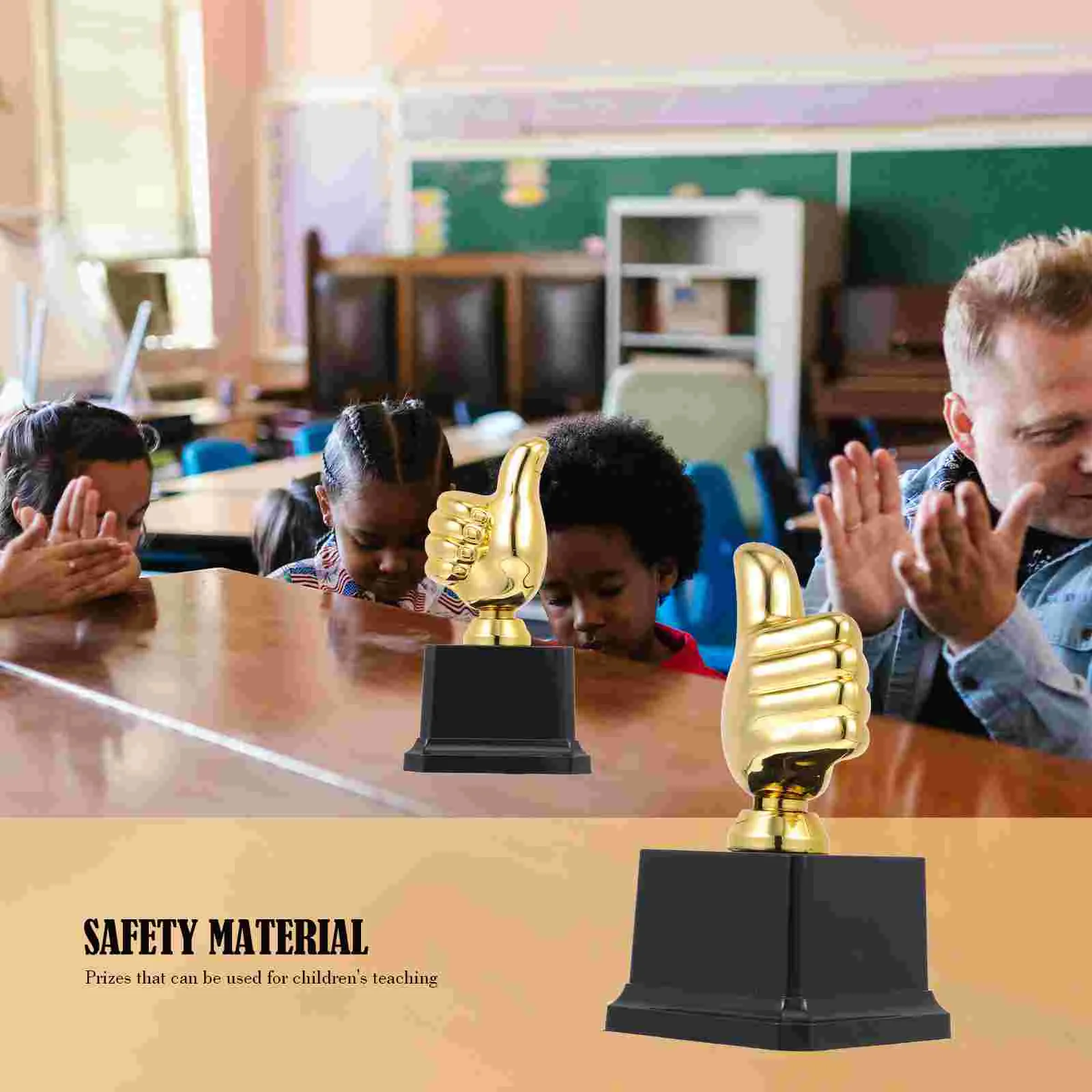 

Toy Kids Children's Trophy Thumb Model Reward Gift Encouragement Creative Plastic Artificial Home Tablescape Decorsations Staff