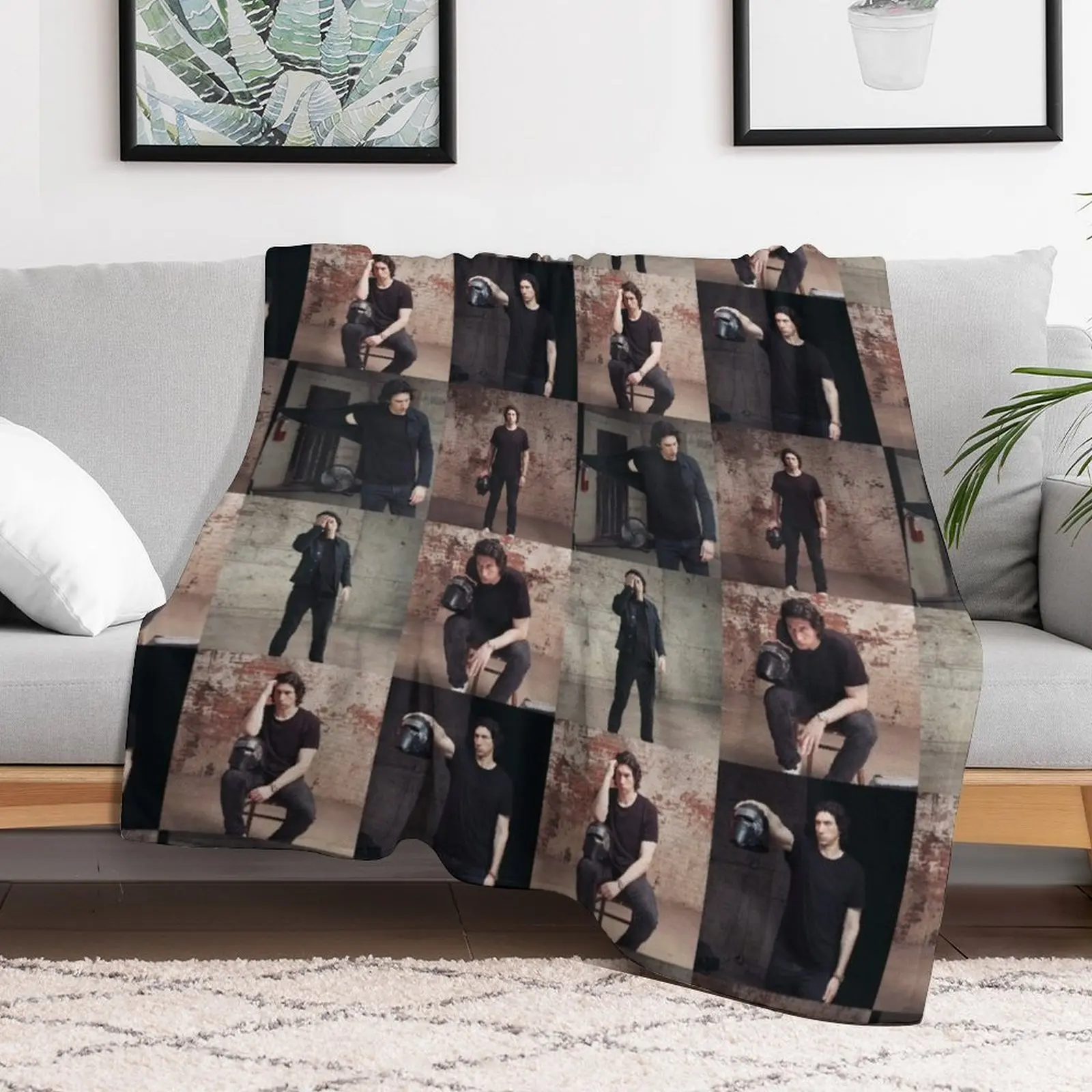 Адам Драйвер для каминной сетки коллаж одеяло роскошный бренд спальный мешок