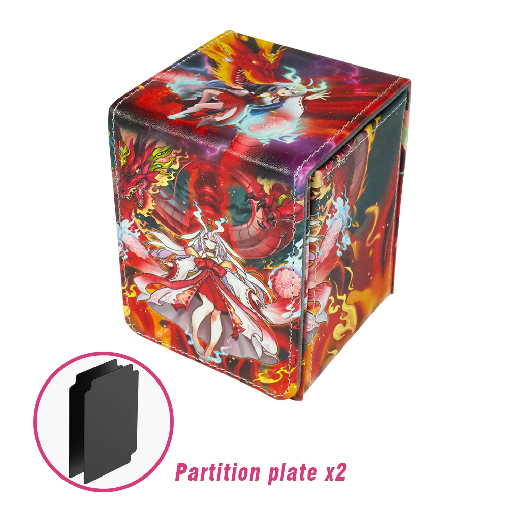 Сумка для торговых карточек из искусственной кожи премиум-класса — вмещающая 100