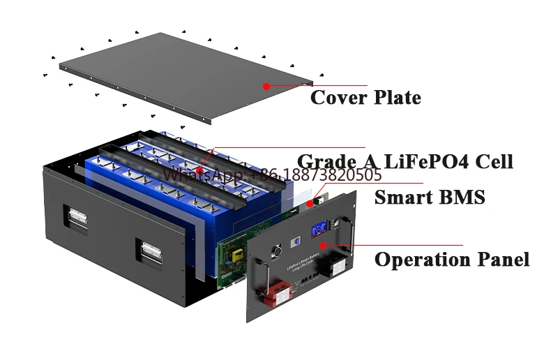 ZTGF 60 кВтч Солнечная энергетическая система 51 2 В 280 Ач 300 314 LiFePO4 Аккумулятор 48