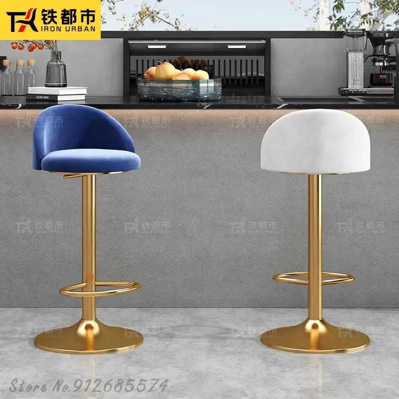 Барные стулья шарнирный подъемник домашняя спинка современный минималистичный