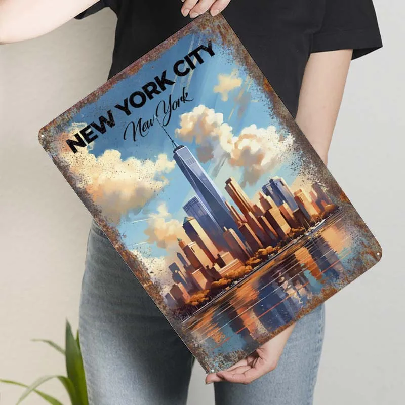 Настенное Украшение Нью-Йорка городские пейзажи плакаты украшение для дома