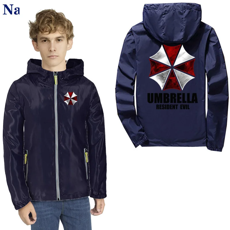 Мужская Корейская одежда Umbrella Corporation bioаз тонкие Светоотражающие кожаные парки