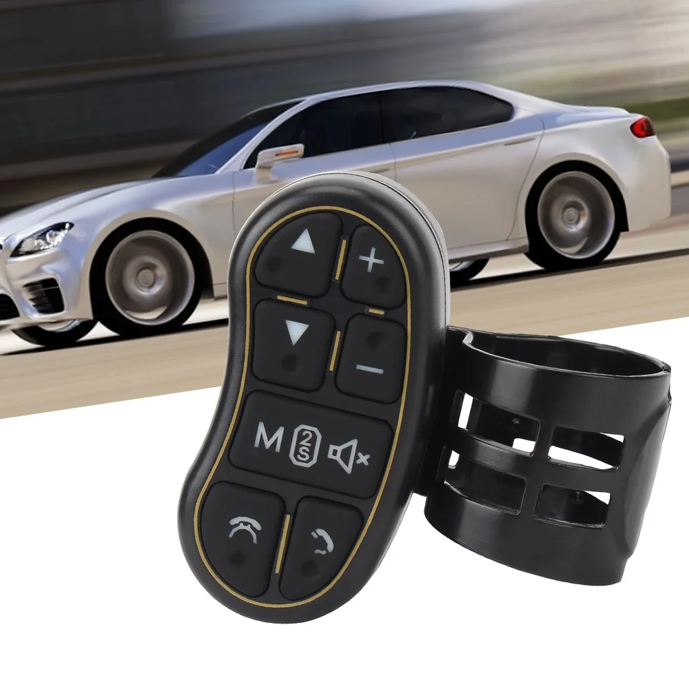 

Универсальная кнопка управления на руль, беспроводной пульт дистанционного управления, DVD, GPS, воспроизведение, удобное управление