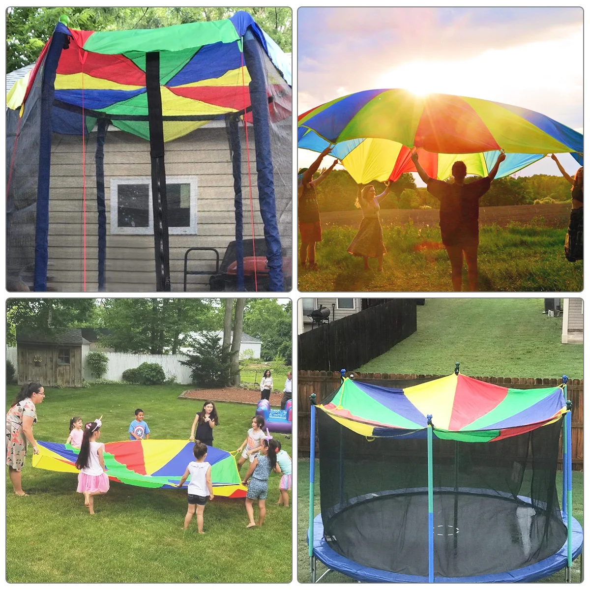 

WINOMO детская игра парашютный Радужный детский сад раннее образование игрушка для детской спортивной деятельности групповые упражнения на открытом воздухе