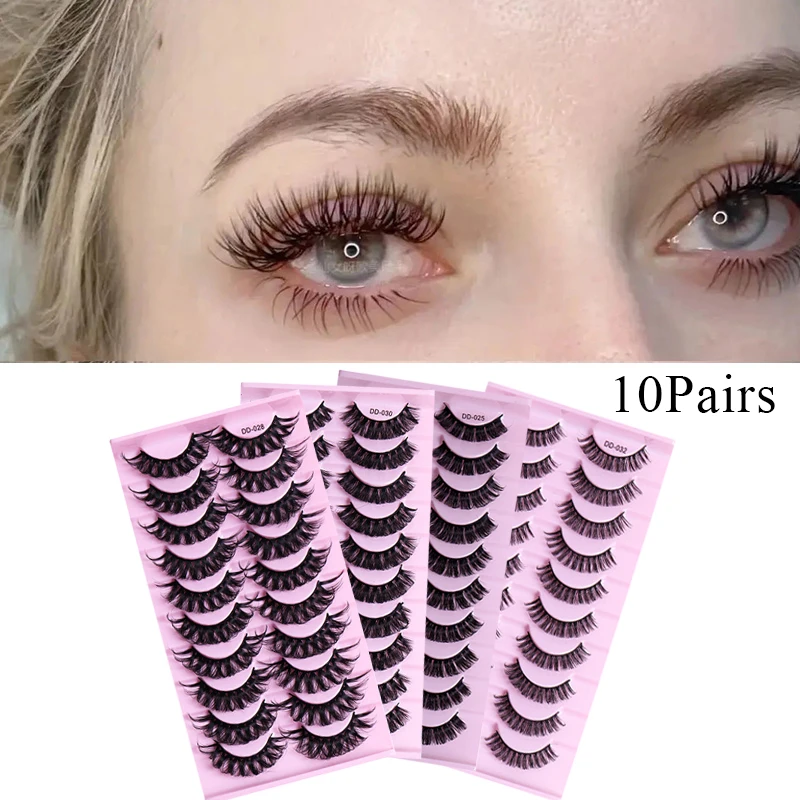 

Натуральные накладные ресницы в русском стиле, объемные длинные Искусственные ресницы для наращивания, макияж, объемные кудрявые ресницы д...