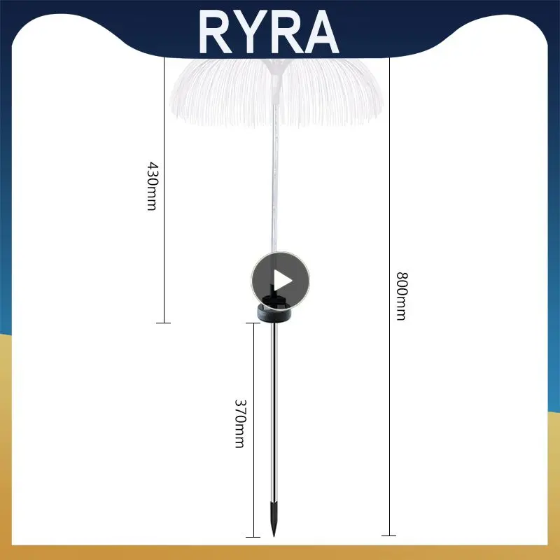 

Floodlight Optic Jellyfish Outdoor Street Lamp Solar Garden Lights Patio Villa Yard Decor Lawn Lights Led Waterproof Fiber