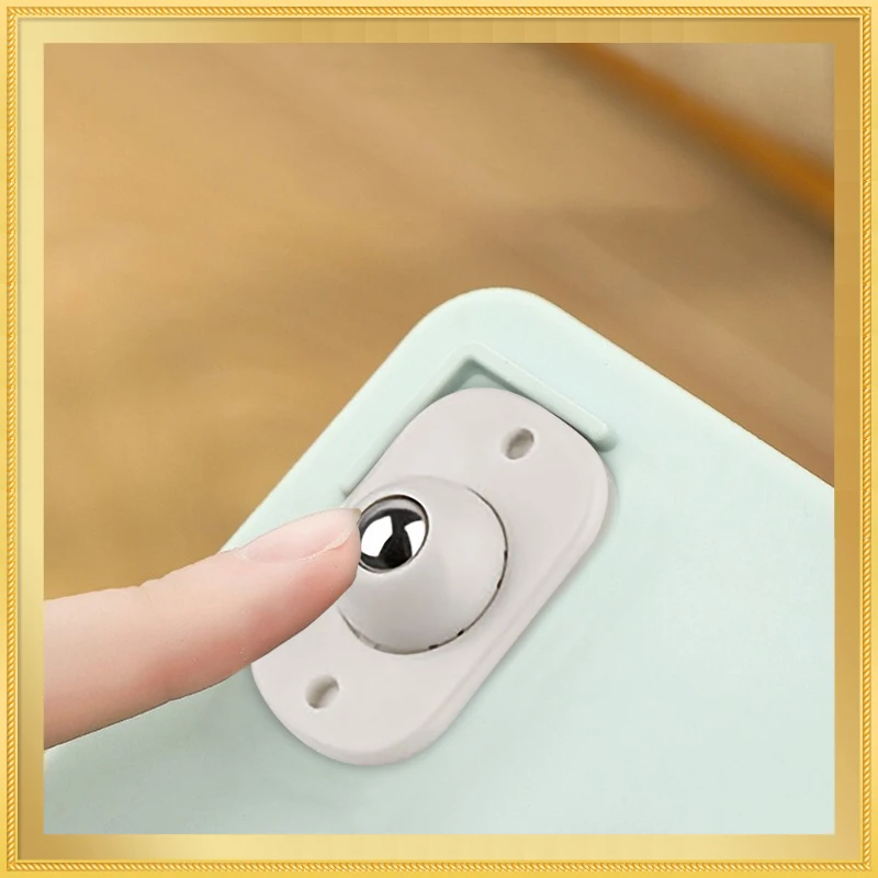 

NEW2022 Adhesive Casters Pulley Rollers for Cabinet Drawer Storage Box Trash Can Small Furniture Hardware Wheel Box Skateboard