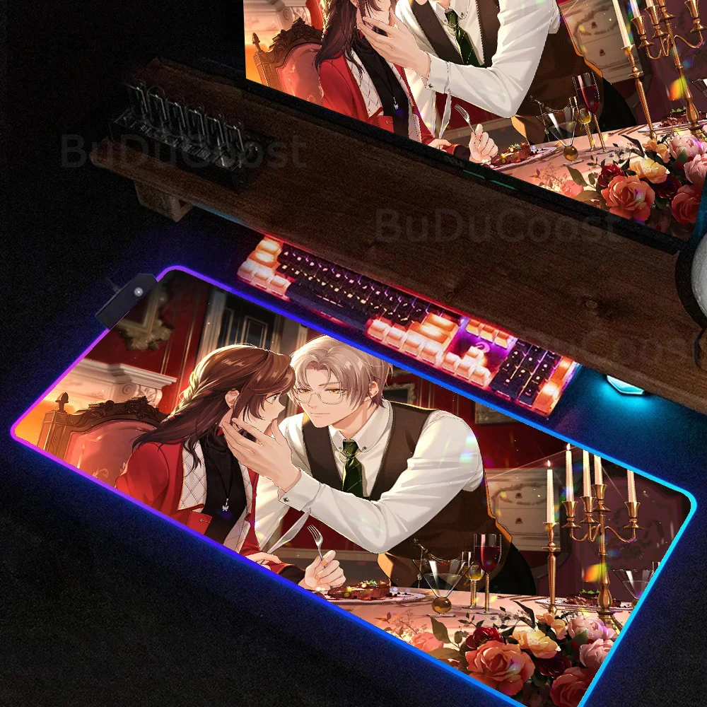 Популярный товар коврик для мыши разных размеров с HD-принтом и RGB-подсветкой