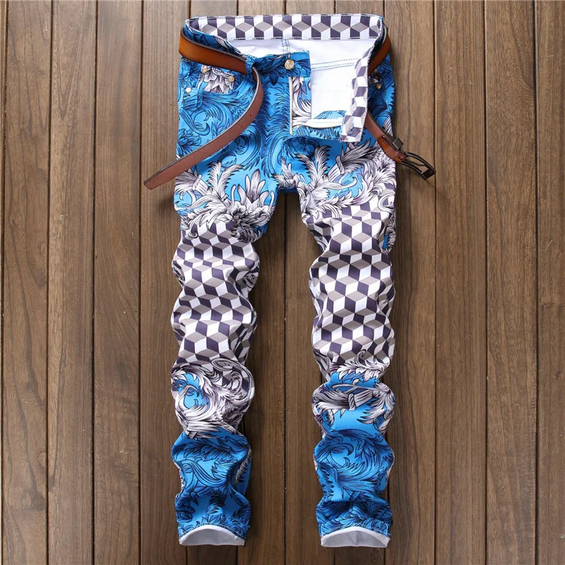 2023Spring Mens Denim Pants Beauty Girl Printed Streetwear Hip Hop Ripped Holes Jeans Fashion Harajuku Denim Trousers Jean Homme