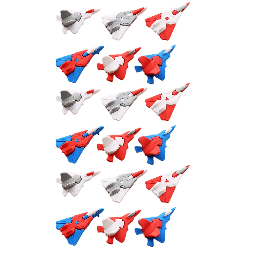 

18Pcs Cartoon Helicopter Erasers Decorative Pencil Erasers TPR Small Erasers Kids Learning Supplies