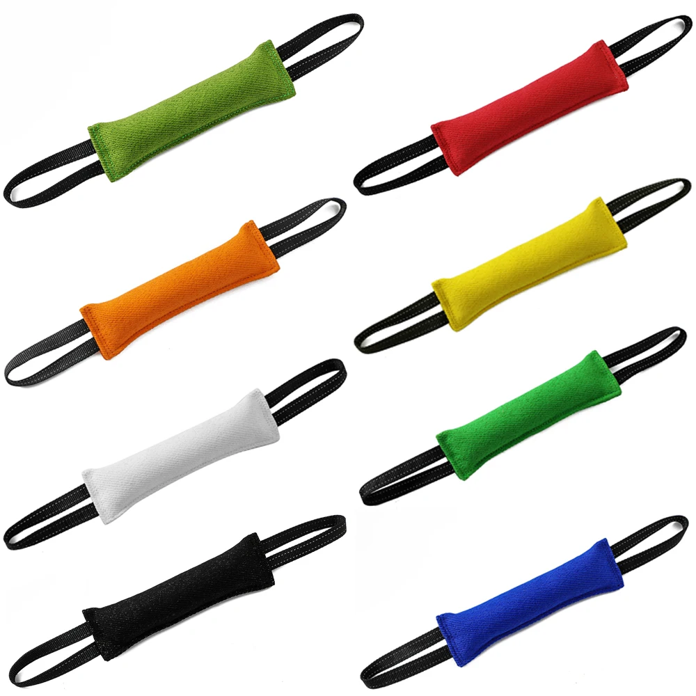 

Dog Bite Tug Toy with 2 Strong Handles Tough Durable Dog Tug for Medium to Large Dogs Ideal for Tug of War Fetch Puppy Training