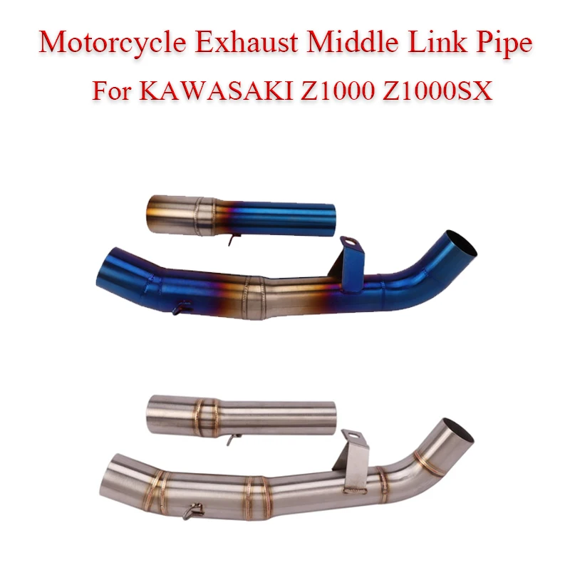 

51mm Motorcycle Exhaust Middle Link Pipe For KAWASAKI Z1000 Z1000SX 1000 2003-2009 Years Escape Moto Stainless Stell DB Killer