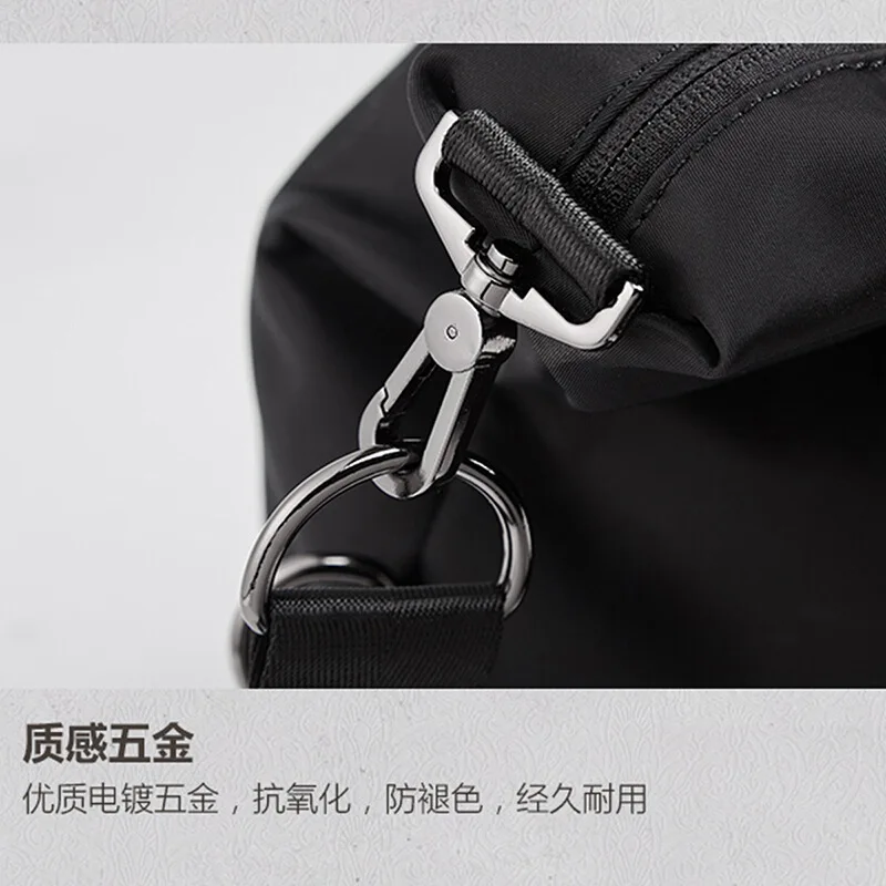 Simple Wave Proof One Shoulder Travel Bag Large Capacity Sports Fitness Bag Short Trip Travel Convenient Luggage Bag Handbag