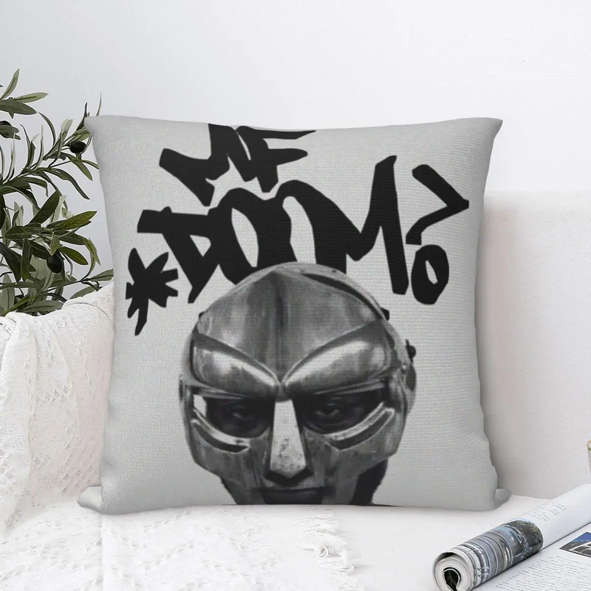 

Dead Masked Man Called Madvillain Mf Doom Madlib Pillowcase Soft Cushion Cover Decoration Throw Pillow Case Cover Home Zippered