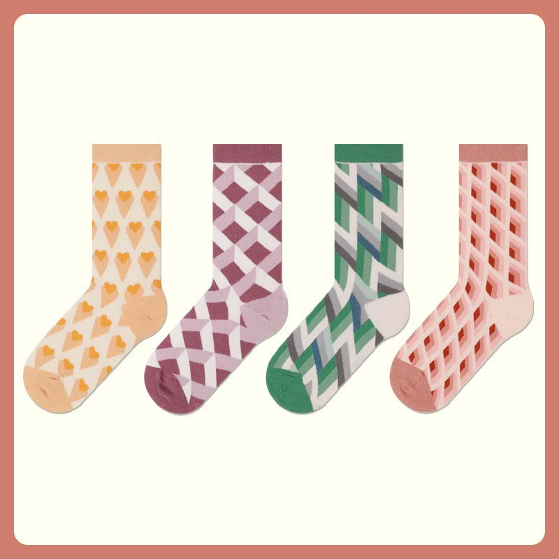 5 Pairs of high quality cotton socks for men and women Men's socks for women's socks character socks Geya series socks