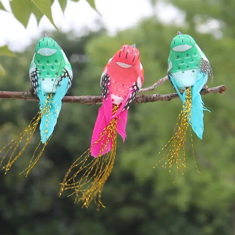 

12 шт., Декоративные Искусственные Птицы для украшения сада