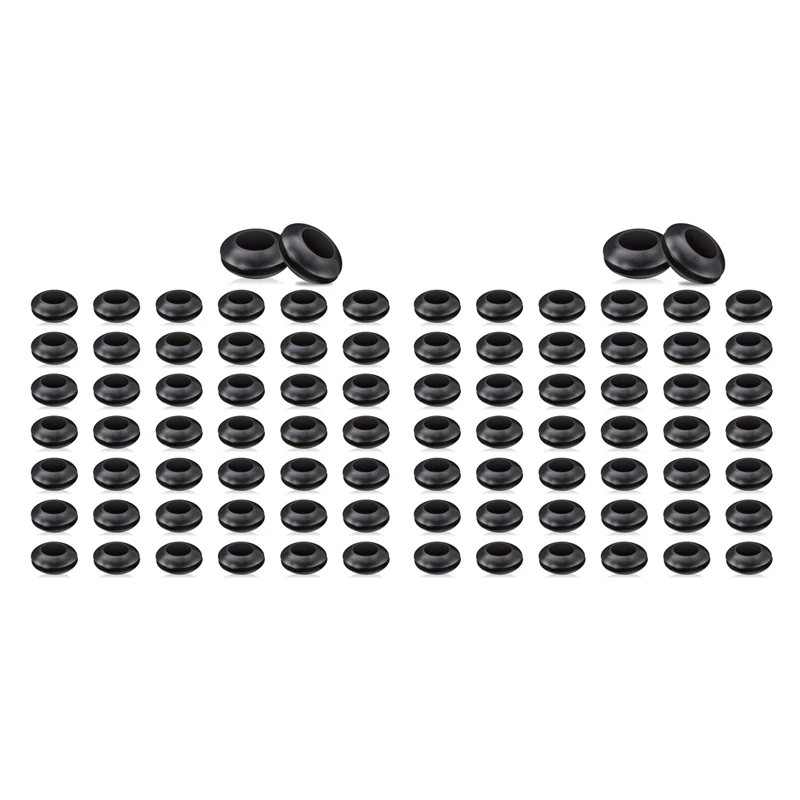 

Quality 100 Pack Airlock Grommet, Fermenter Cover Ring For Mason Jars, Straws, Airlock, Beer, 1.59 Cm OD And 0.95 Cm ID