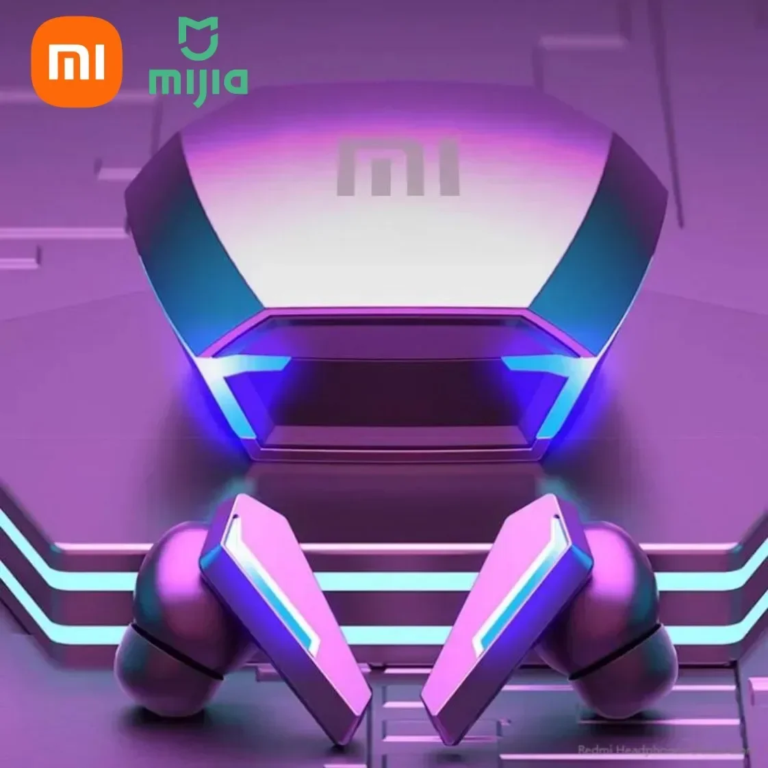 Фото Беспроводные Bluetooth-наушники Xiaomi M10 для звонков высокой четкости, высококачественные игровые спортивные водонепроницаемые наушники с шумоподавлением №1