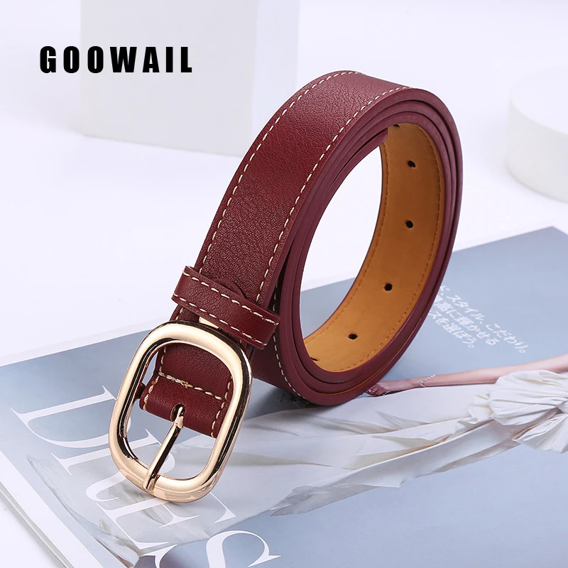 

Classic Alloy Pin Buckle Belts Female Waist Strap For Casual Dress Jeans Decoration Women's Belt Clothes Accessories