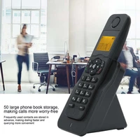 Expandable Cordless Phone Telephone with LCD Display Caller Hands-free Calls Conference Call Languages for Office Home