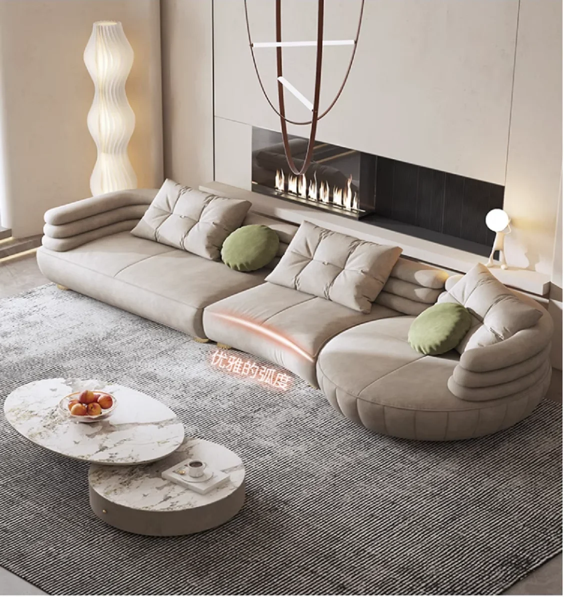 Итальянский диван светлый роскошный размер бытовой тканевый без статей