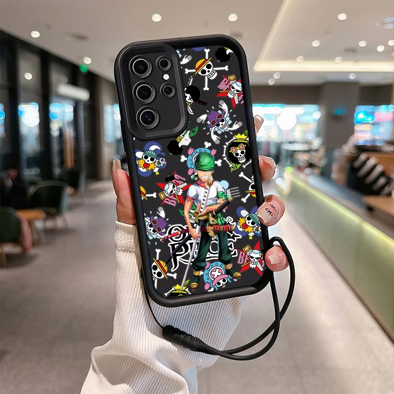 Чехол O-One P-Piecee Eyes с веревкой для Xiaomi 12T 11Lite 14 Poco F5 F4 2 X5 4 3 M3 Redmi 9AC 10AC Prime Funda мягкий