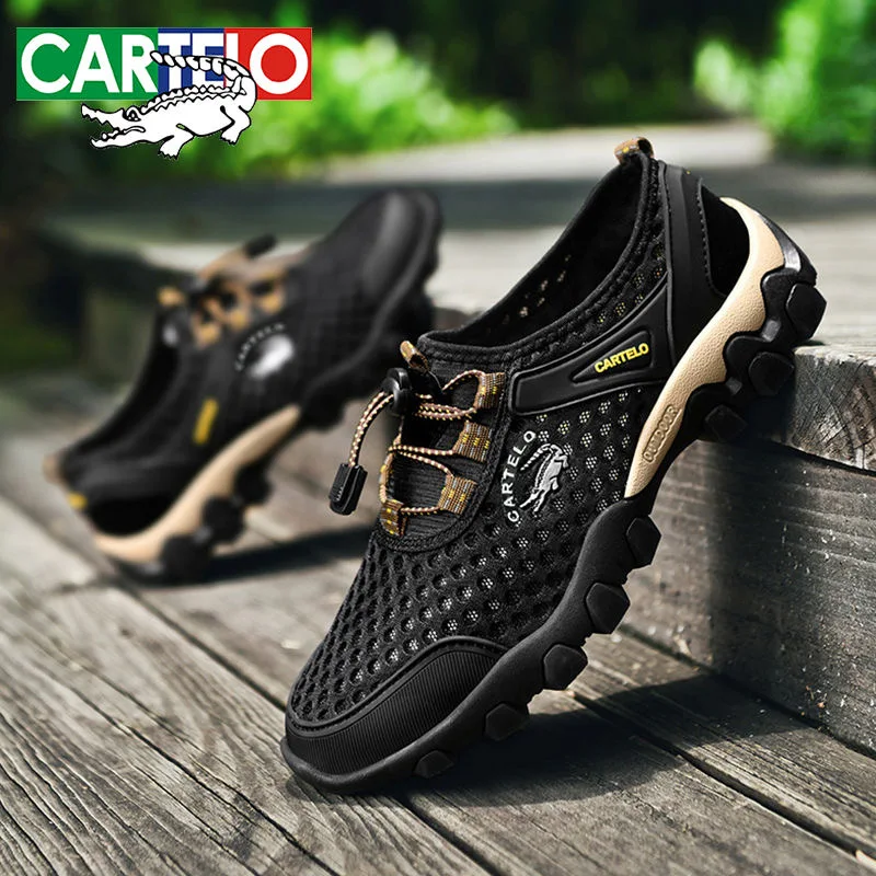 

CARTELO New Men's Anti-Skid Wear-Resistant Hiking Shoes Breathable Tenis Men Summer Sneakers Outdoor Jogging Trekking Male Shoes