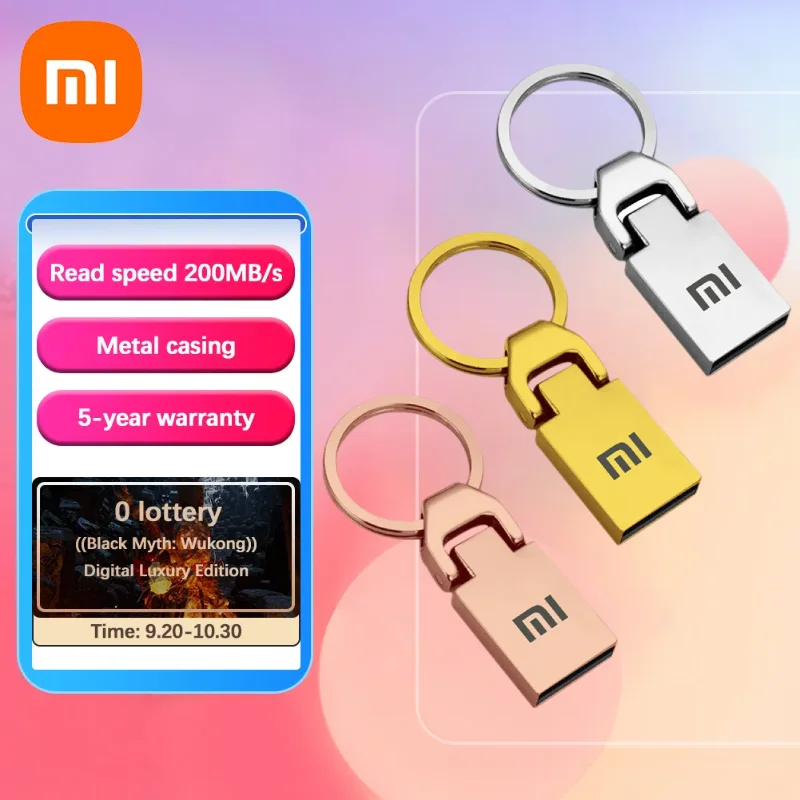 Xiaomi USB 3.1 Type-C 2TB Flash Drive Pen 1TB 512GB 256GB Memory Stick Disk Pendrive For Phone PC