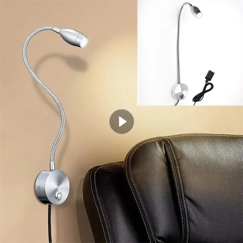 

Прикроватная Рабочая лампа для чтения для кабинета, настенный светильник с шлангом, светодиодные лампы для книг, настенные ночники, точечны...