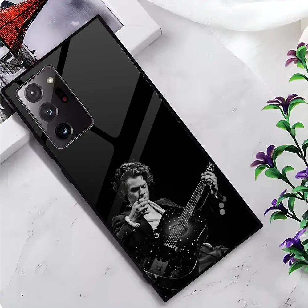 Singer H-Harry S-Styles MAISTO Чехол для телефона Стеклянный чехол Samsung Galaxy S20 S21 S22 S23 S24 Note20 Ultra
