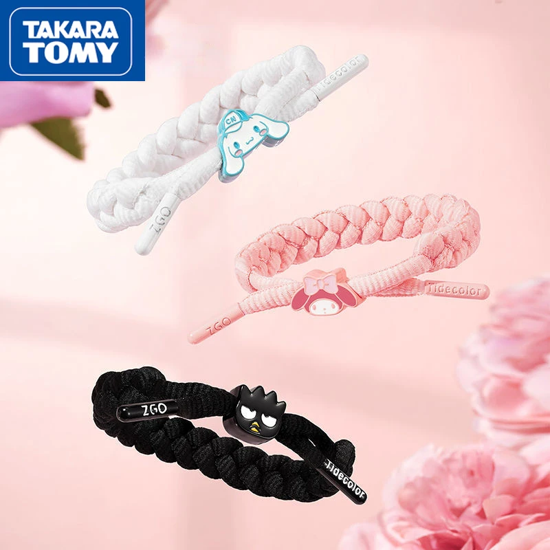 

TAKARA TOMY Hello Kitty Sports Bracelet Couple Knitting Cartoon Cute Simple Bracelet Student Vitality Sports Bracelet
