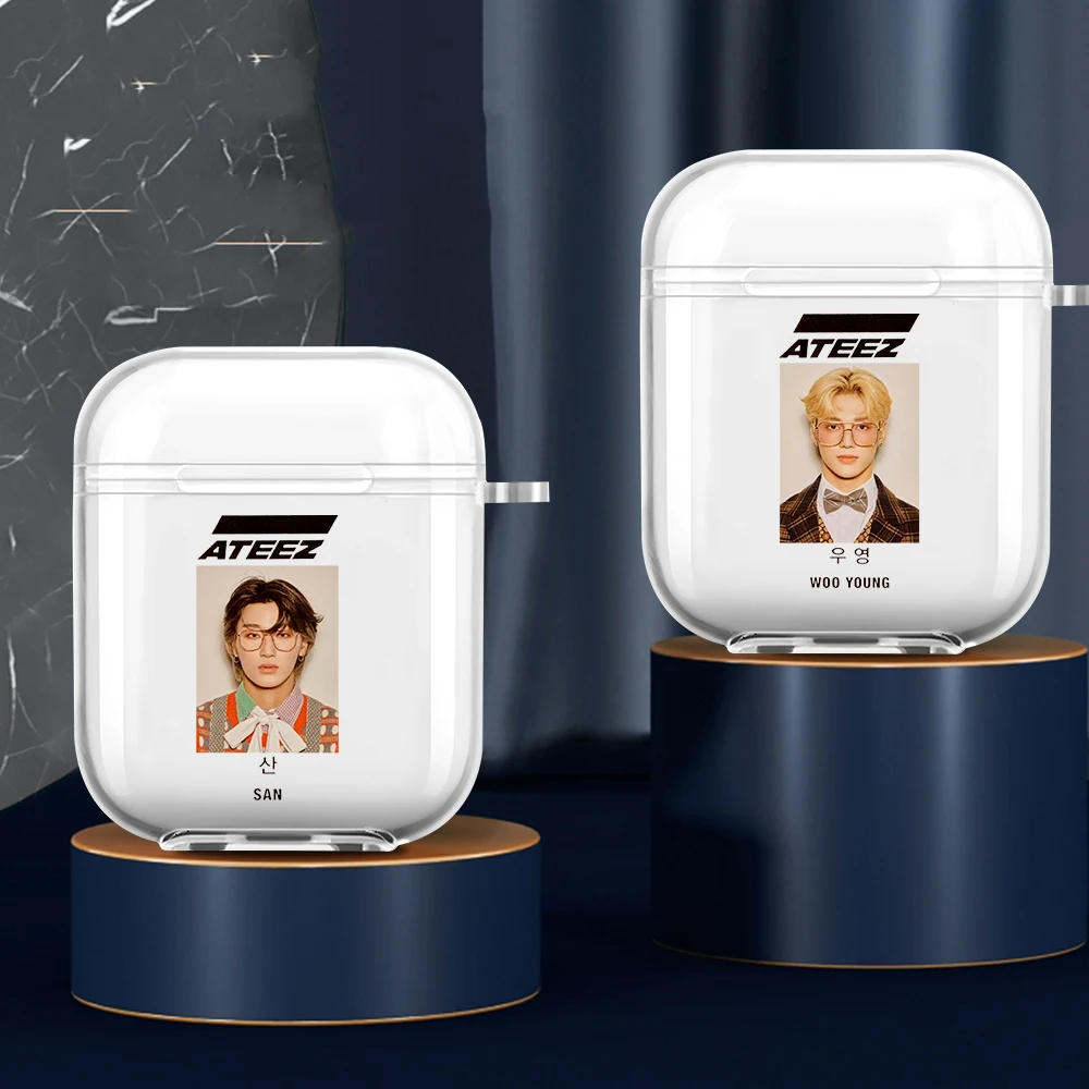 

ATEEZ HongJoong SeongHWA Cover for Apple Airpods Pro Sticker Bluetooth Cases Earphone Accessories for Apple Airpods 1 2 Case