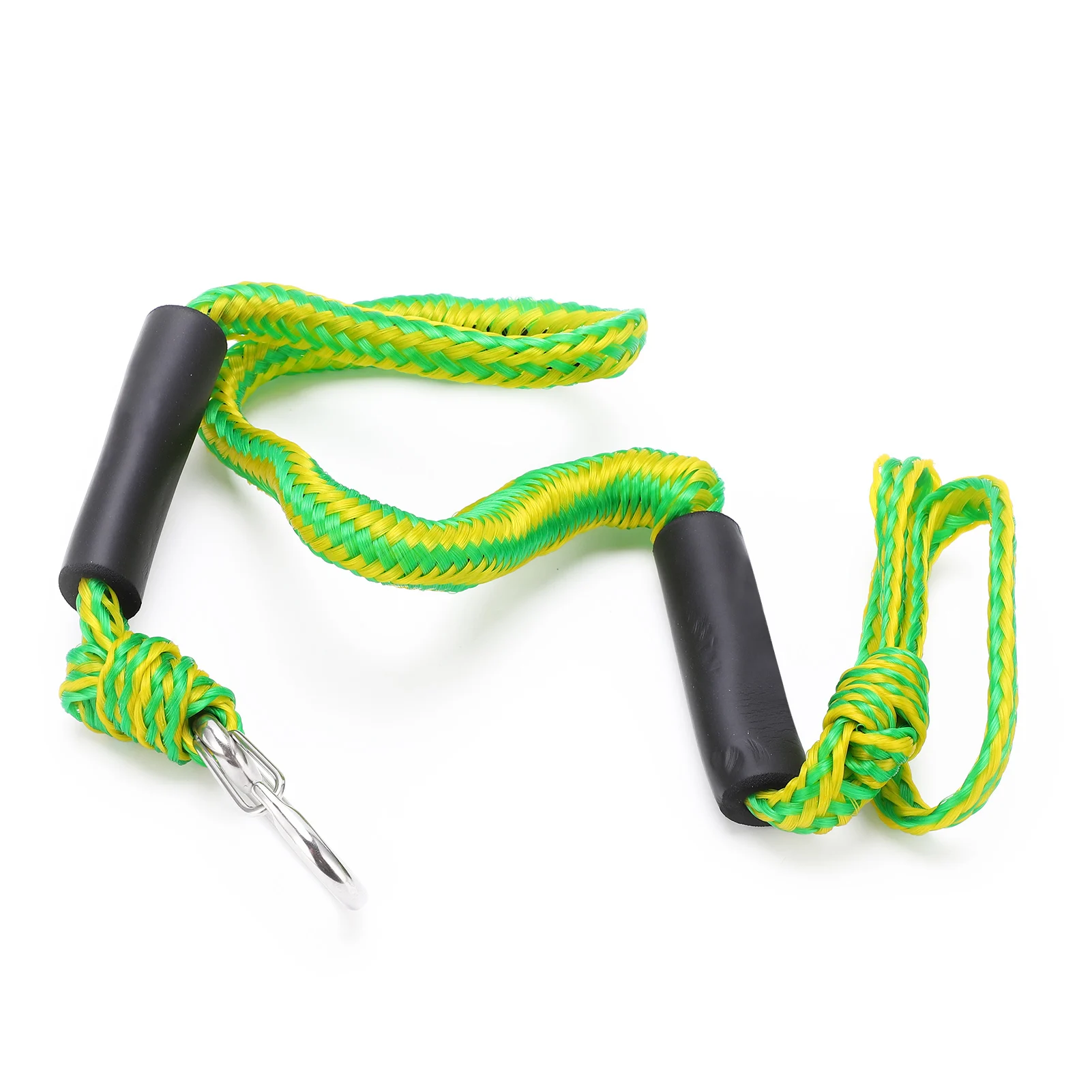 

Dock Line Elastic Stretchable Shock‑Absorbing Green Boat Rope with D‑Shape Buckle for Dock Boat Kayak Mooring