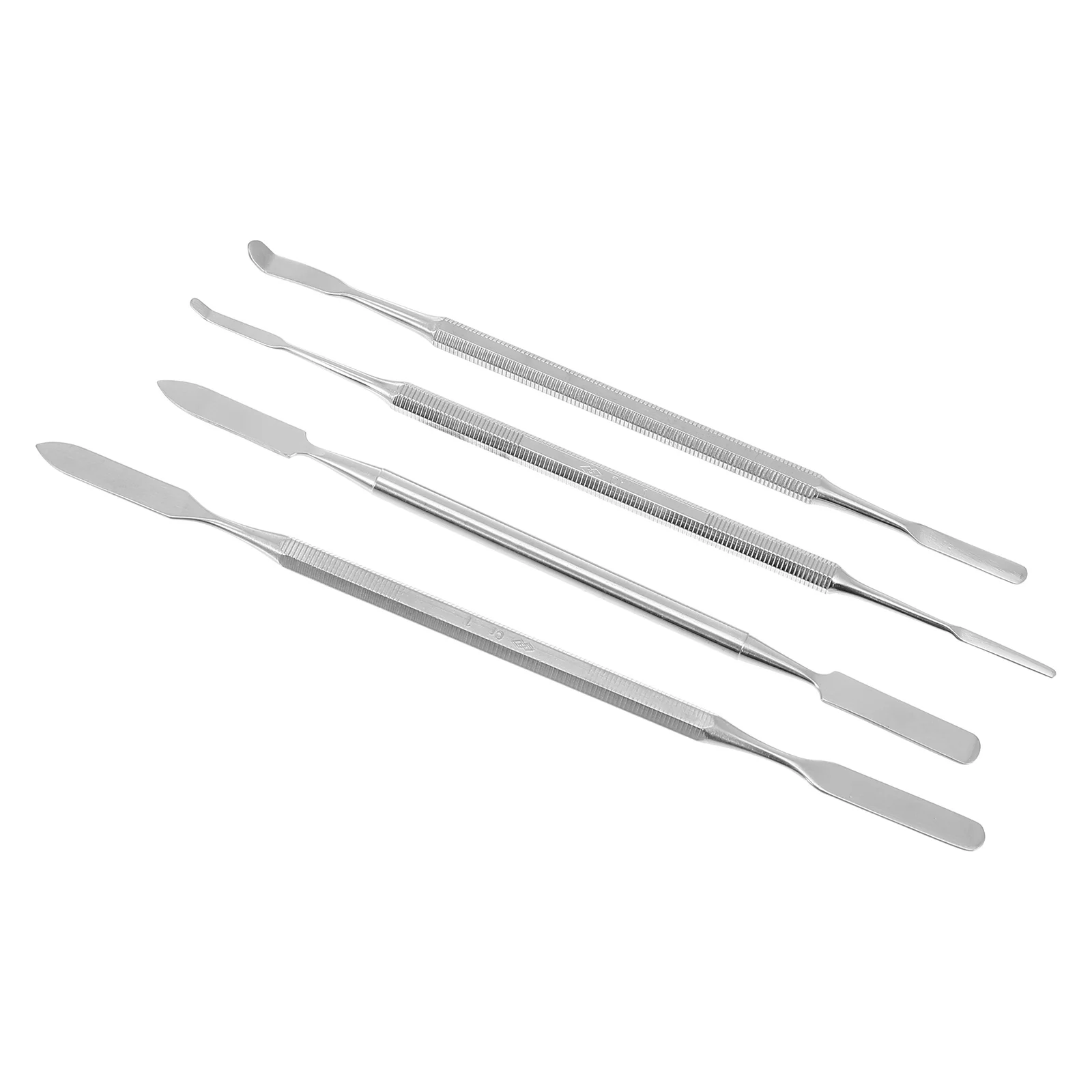 

4 Pcs Palette Knife Cosmetics Makeup Tool Stirring Rod Manicure Mixing Stick Skincare Kit Spatula Stainless Steel