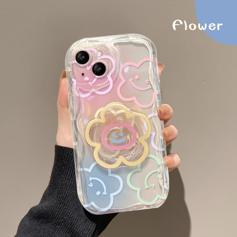 Фото Чехол-держатель с цветочным узором для Huawei Honor 600 Lite 400 200 Pro X6D X9D X7D X9B X8C X8A X8B X7B X6A X6C X5C X6B X7A X5B X5 Plus №4