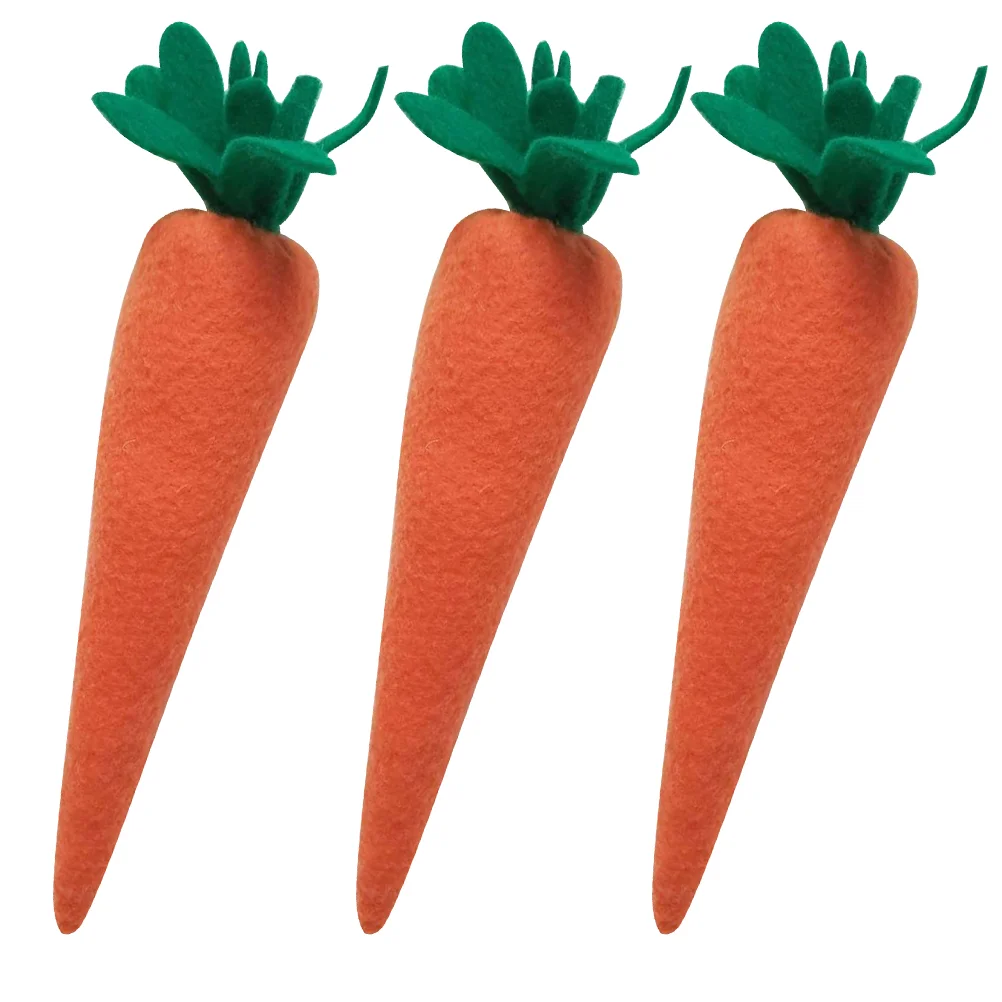 

Carrot Easter Carrots Decoration Vegetables Toys Plush Cloth Toy Party Faux Adornments Pillow Kidssupplies Fake Photo Felt Props