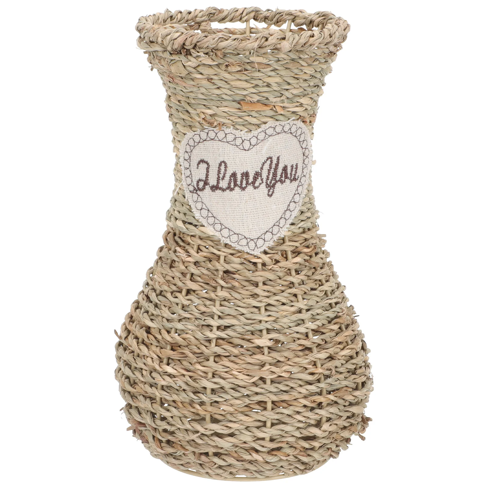 

Flower Vase Rattan Vases Wicker Holder Basket Arrangement Vintage Weaving Floral Container Pot Woven Bamboo Pastel Dried Mouth