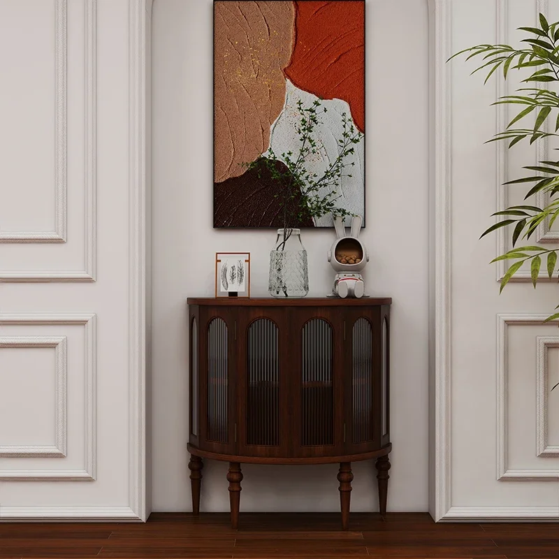 Шкаф-органайзер со стеклянными дверцами для хранения украшений в скандинавском