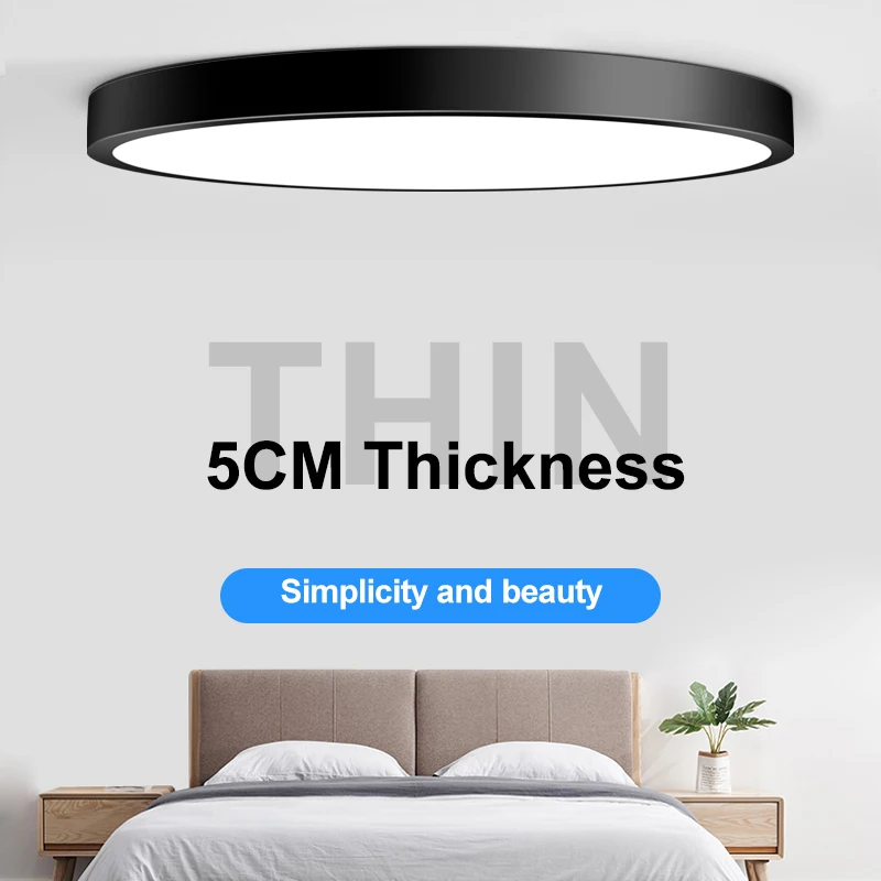 Ультратонкий Светодиодный умный светильник с датчиком радара для гостиной кухни