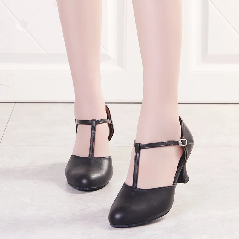 Ladies dance shoes women Modern soft soled dance shoes high heels bullfight cha cha tango remba dance shoes social dance shoes