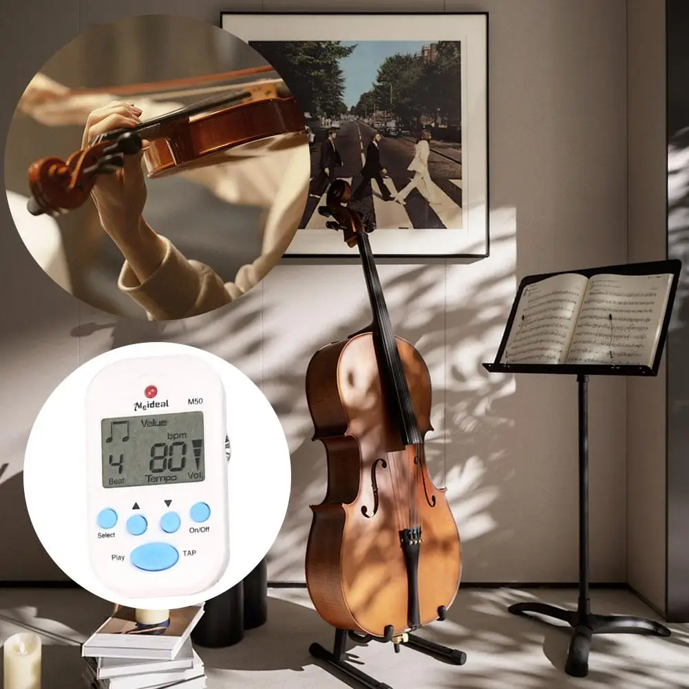 Электронный Мини-Цифровой метроном с ЖК-дисплеем для пианино гитары скрипки