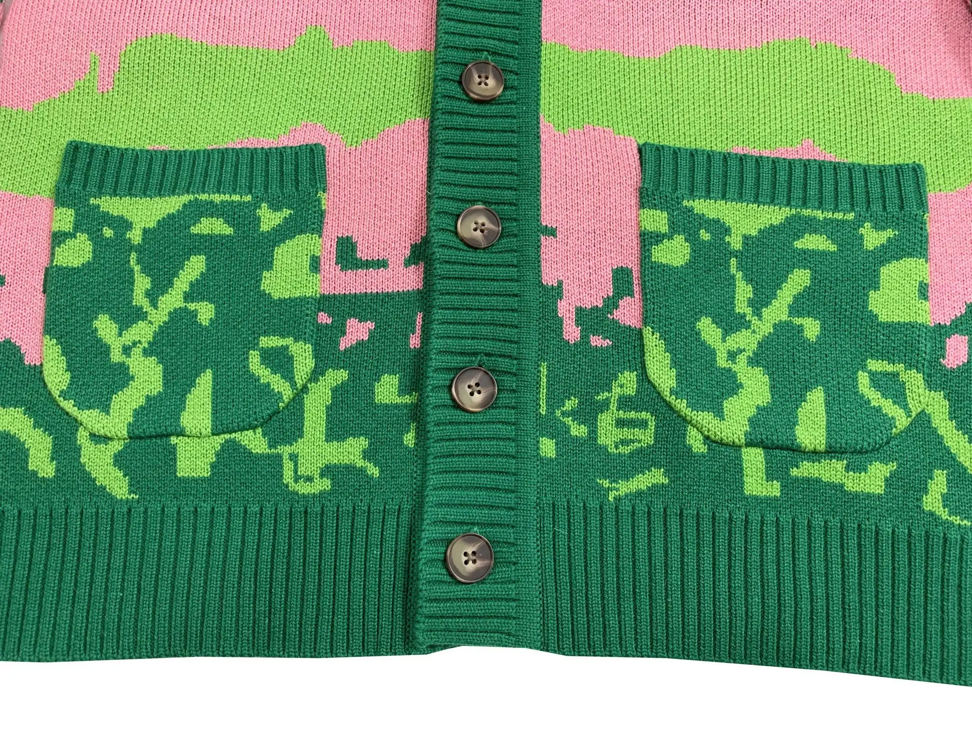 luxury men golf New Flower Le Fleur Tyler The Creator landscape Casual Sweaters Cardigan Asian Plug Size High Drake images - 6