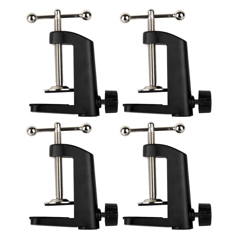 

4X Heavy-Duty Metal Table Mounting Clamp For Microphone Suspension Boom Scissor Arm Stand Holder