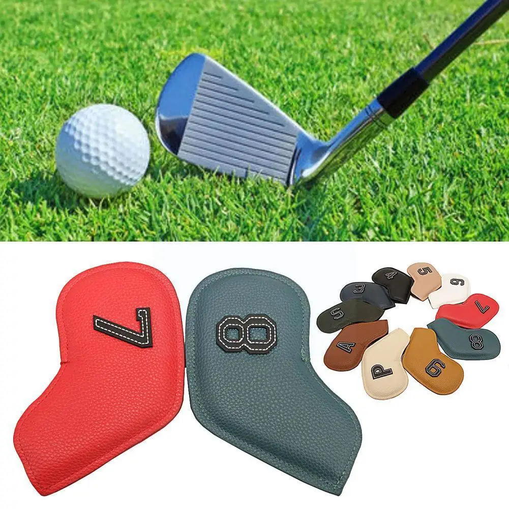 

10pcs/set Golf Iron Cover 4-9,p,s,a,x , Club Number Embroidery Equipment Training Sport Golf Accessories Cove I5z6