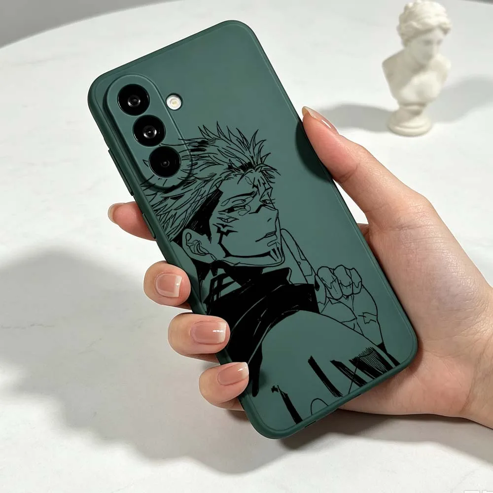 Фото Подарок с изображением Сукуны Рёмена из «Дзюдзюцу» для Samsung Galaxy A07 A14 A15 A26 A35 A36 A55 A56 A52 A34 A72 A17 A71 Мягкий чехол для телефона №4