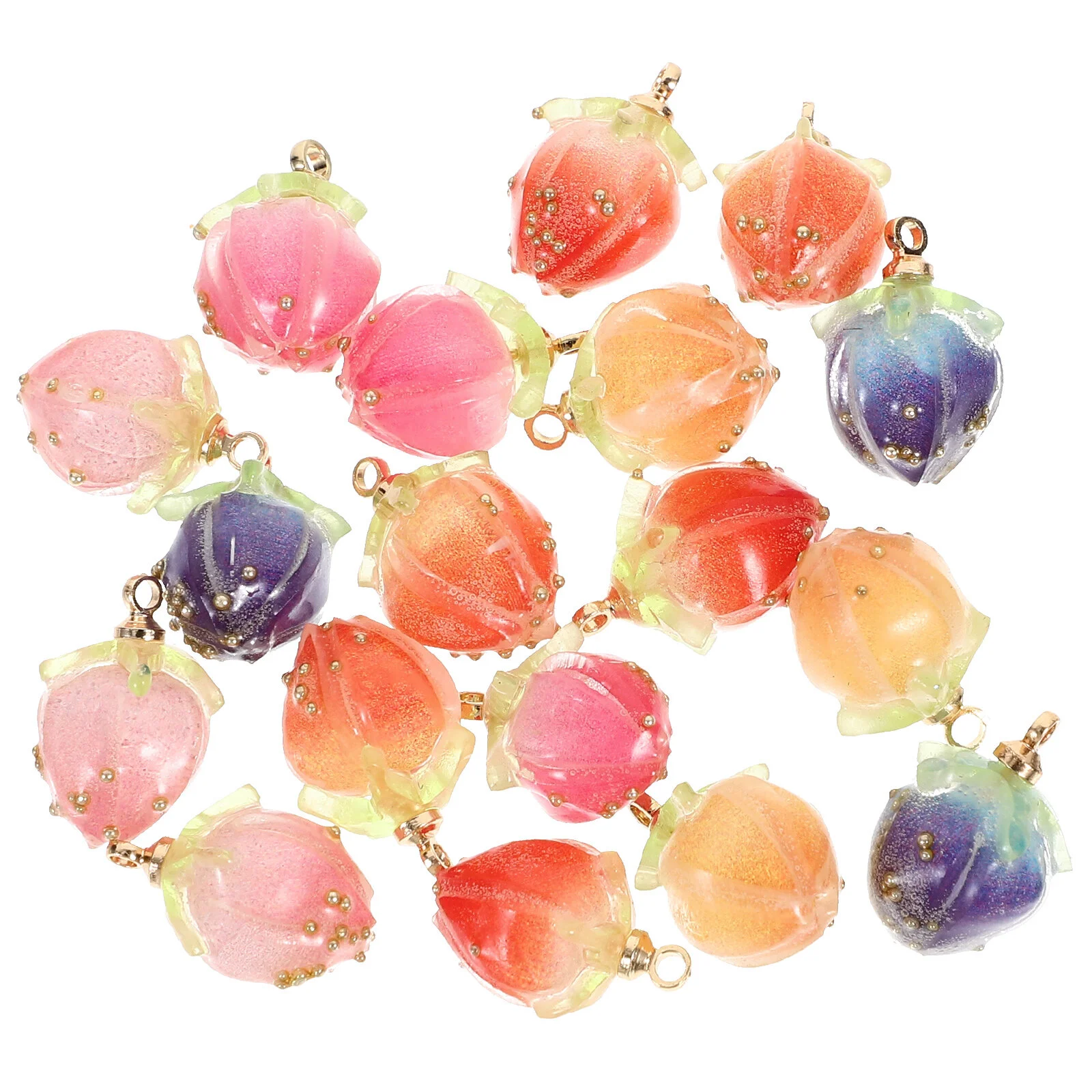 

18 Pcs Acrylic Handmade Material Jewelry Accessories Crafts Ornament Earring Charms Bracelet Decors DIY Novelty Ornaments