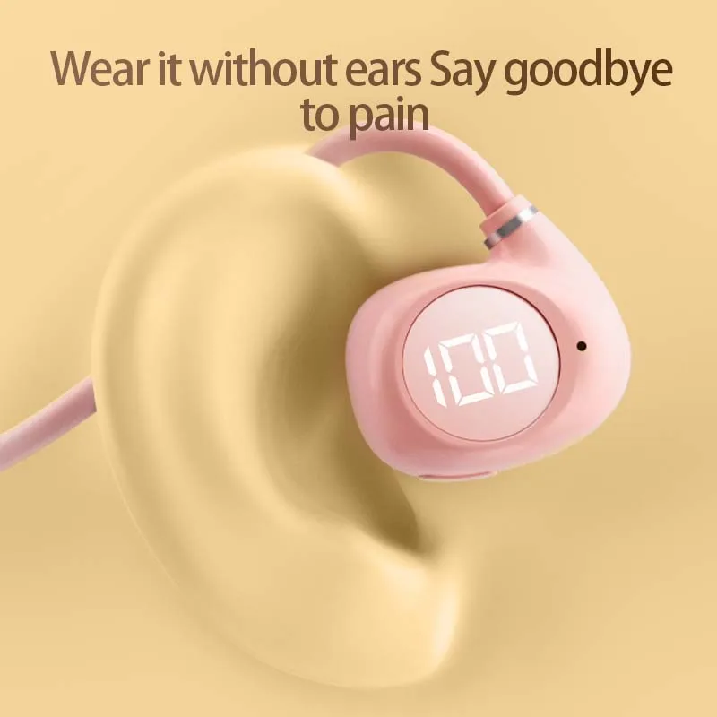 Беспроводные наушники Bluetooth Air Bone Conduction с водонепроницаемым спортивным микрофоном для тренировок, бега и вождения.