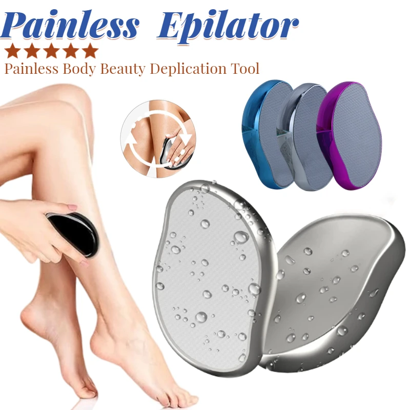 

Epilator Crystal Hair Removal Eraser Body Beauty Depilation Easy Cleaning Reusable Body Beauty Care Glass Depilation Eraser Tool