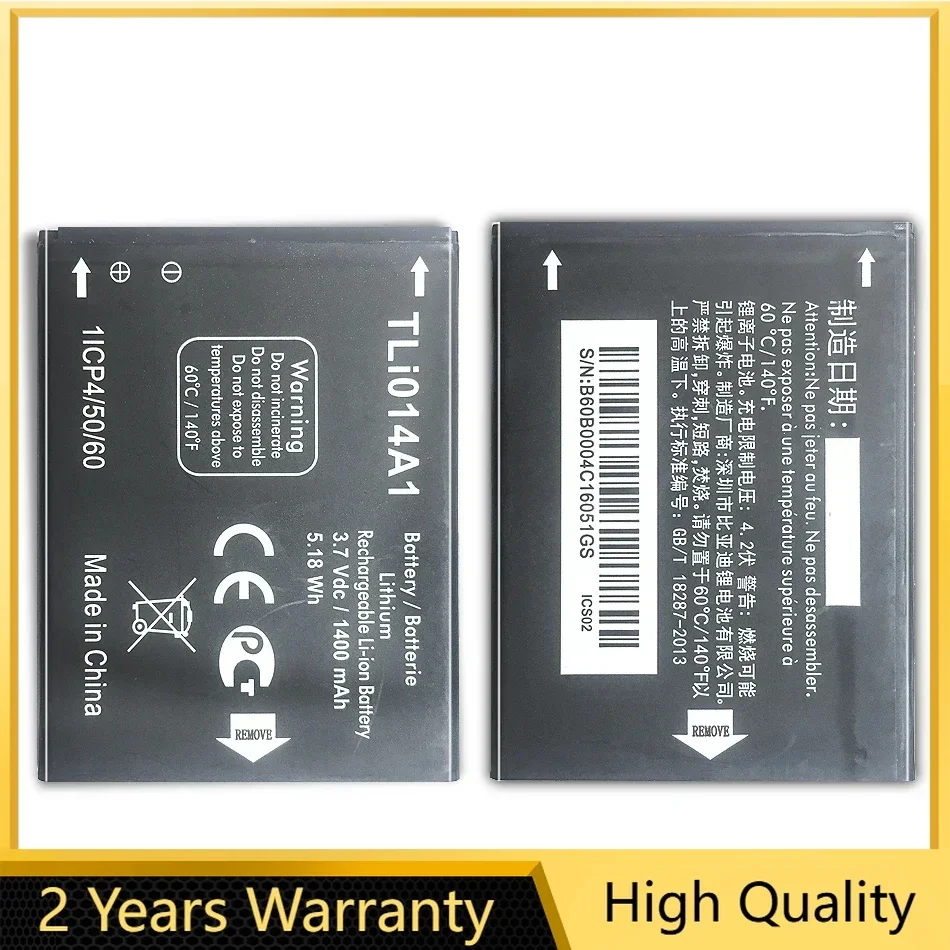 Аккумулятор Tli014A1 для Alcatel M'Pop 5020 5020D Fire 4012 4012A Pixi 3 4 5 &quot4027 4027D/A 4027X 4010 1400 мАч